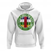 Central African Republic Football Badge Hoodie (White)