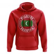 Maldives Football Badge Hoodie (Red)