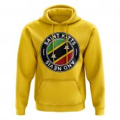 Saint Kitts and Nevis Football Badge Hoodie (Yellow)