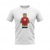 John Barnes Liverpool Brick Footballer T-Shirt (White)