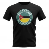 Mozambique Football Badge T-Shirt (Black)