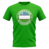 Uzbekistan Football Badge T-Shirt (Green)