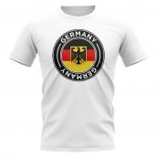 Germany Football Badge T-Shirt (White)