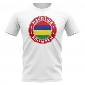 Mauritius Football Badge T-Shirt (White)