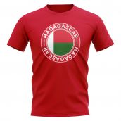 Madagascar Football Badge T-Shirt (Red)