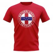 Netherlands Antilles Football Badge T-Shirt (Red)
