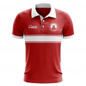 Gibraltar Concept Stripe Polo Shirt (Red)