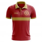 Montenegro Concept Stripe Polo Shirt (Red)