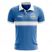Rwanda Concept Stripe Polo Shirt (Blue)