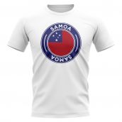 Samoa Football Badge T-Shirt (White)