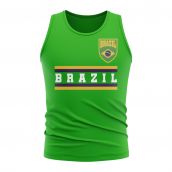 Brazil Core Football Country Sleeveless Tee (Green)