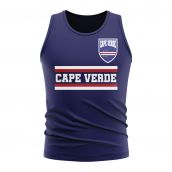 Cape Verde Core Football Country Sleeveless Tee (Navy)