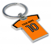Personalised Wolves Football Shirt Key Ring