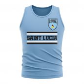 Saint Lucia Core Football Country Sleeveless Tee (Sky)