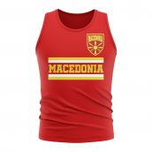 Macedonia Core Football Country Sleeveless Tee (Red)