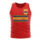 Mauritius Core Football Country Sleeveless Tee (Red)