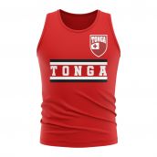 Tonga Core Football Country Sleeveless Tee (Red)
