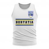 Buryatia Core Football Country Sleeveless Tee (White)