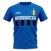 Inter Milan Vintage Football T-Shirt (Blue)