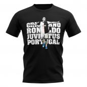 Cristiano Ronaldo Juventus Player T-Shirt (Black)