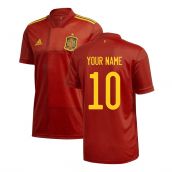 2020-2021 Spain Home Adidas Football Shirt (Your Name)