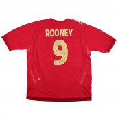 England 2006-08 Away Shirt (Rooney #9) (XL) (Good) (Good)