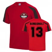 Alessio Romagnoli Milan Sports Training Jersey (Red)