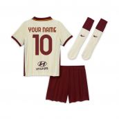 2020-2021 AS Roma Away Nike Little Boys Mini Kit (Your Name)