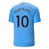 2020-2021 Manchester City Puma Home Football Shirt (Your Name)