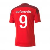 2020-2021 Switzerland Home Puma Football Shirt (SEFEROVIC 9)