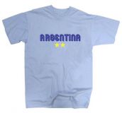 Argentina 2 Star Football T-Shirt (Blue)