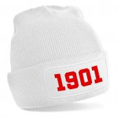 River Plate 1901 Football Beanie Hat (White)