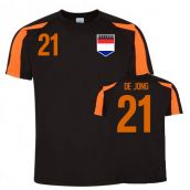 Frenkie De Jong Holland Sports Training Jersey (Black)