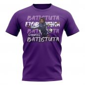 Gabriel Batistuta Graphic Player Tee (Purple)