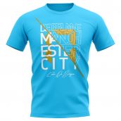 Kevin De Bruyne Man City Graphic Signature T-Shirt (Sky Blue)