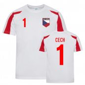 Petr Cech Czech Republic Sports Training Jersey (White-Red)