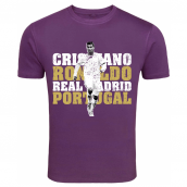 Cristiano Ronaldo Real Madrid T-Shirt (Purple) - Kids