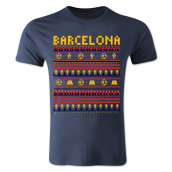Barcelona Christmas T-Shirt (Navy) - Kids