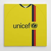 Barcelona 08/09 Away Football Canvas Print