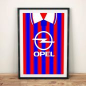 Bayern Munich 1995-97 Football Shirt Art Print
