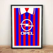 Bayern Munich 1995-97 Football Shirt Art Print