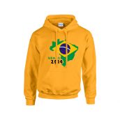 Brazil 2014 Country Flag Hoody (yellow)