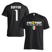 Juventus History Winners T-Shirt (Buffon 1) - Black