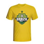 Brazil Country Logo T-shirt (yellow) - Kids