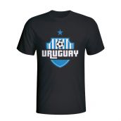 Uruguay Country Logo T-shirt (black) - Kids