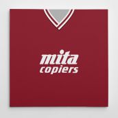 Hearts 1987 Football Canvas Print