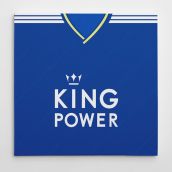 Leicester City 18/19 Football Canvas Print