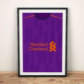 Liverpool 18/19 Away Football Shirt Art Print