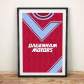 West Ham 1993 Football Shirt Art Print