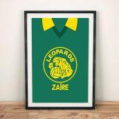 Zaire 1974 Football Shirt Art Print